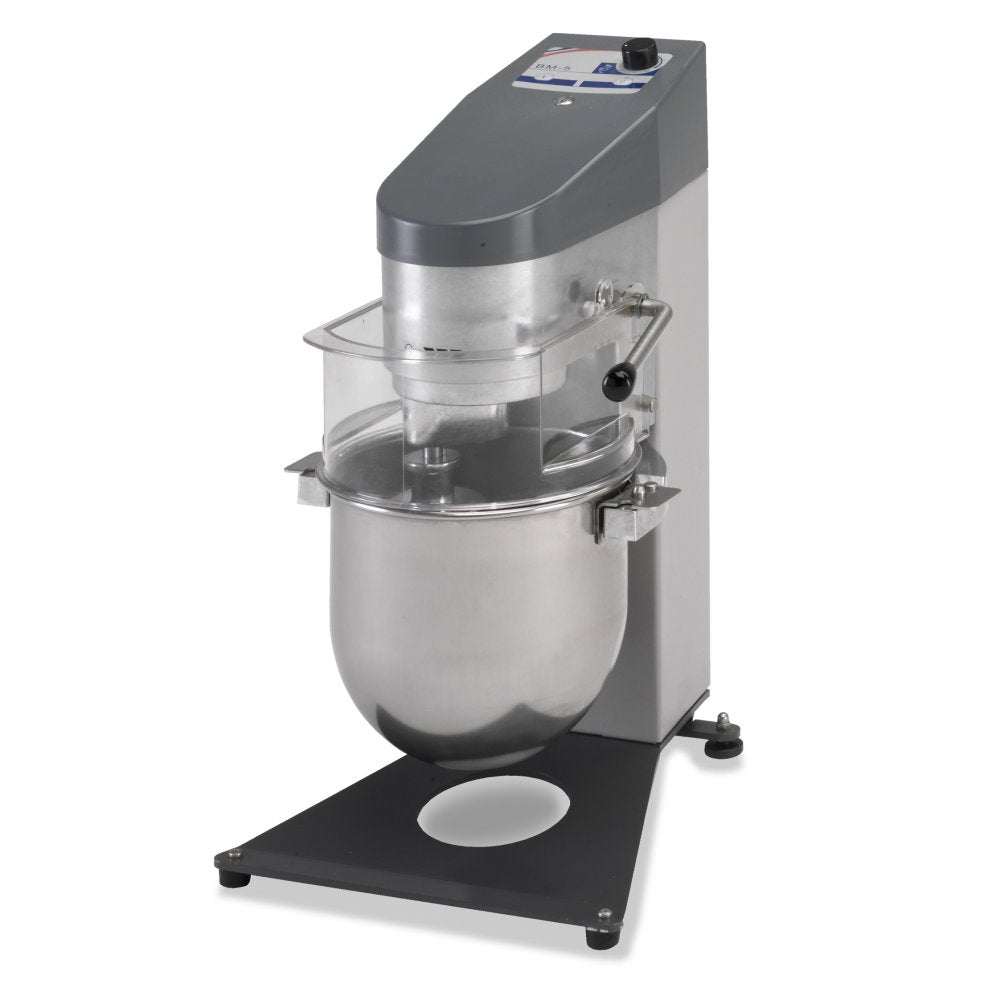 Batidora planetaria profesional Sammic modelo BM-5 de alta resistencia, con capacidad de 5 litros, ideal para panaderías y pastelerías para mezclar, amasar y batir masas y cremas
