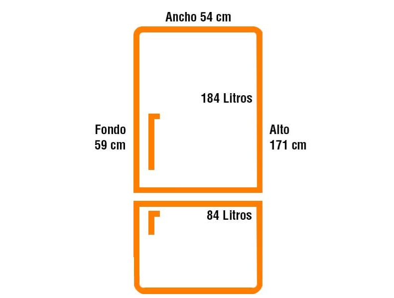 Combi frigorífico y congelador CASFRI FCV-323 A+ INOX