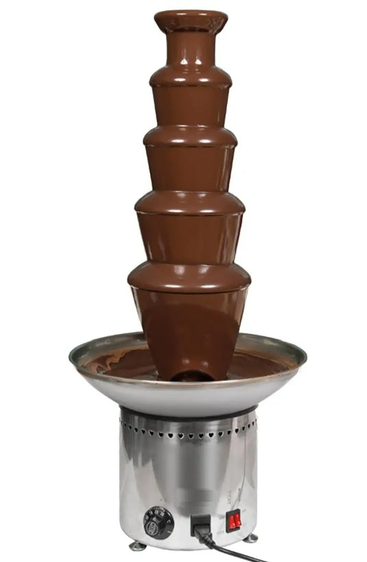 Fuente de chocolate 5 niveles electrica modelo F5 cuerpo en acero inoxidable 310W 230V ideal para restaurantes
