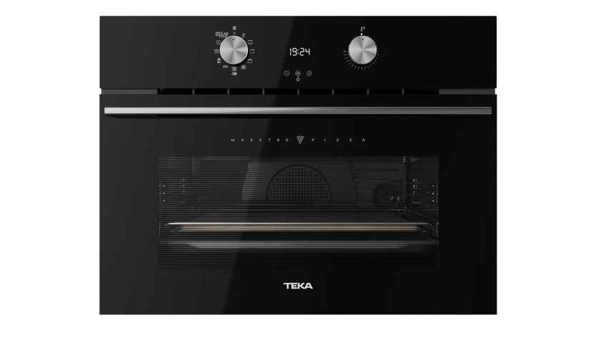 Horno pirolítico compacto con función especial para pizza y piedra cerámica Teka HLC 8510 P