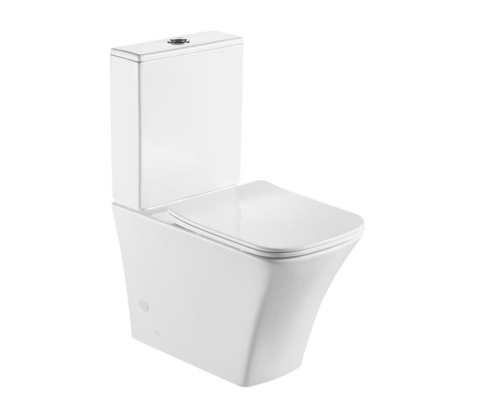 Inodoro completo Dessin Eco STROHM TEKA de cerámica blanca, diseño elegante y eficiente, incluye tanque y asiento, ideal para baños modernos y sostenibles.
