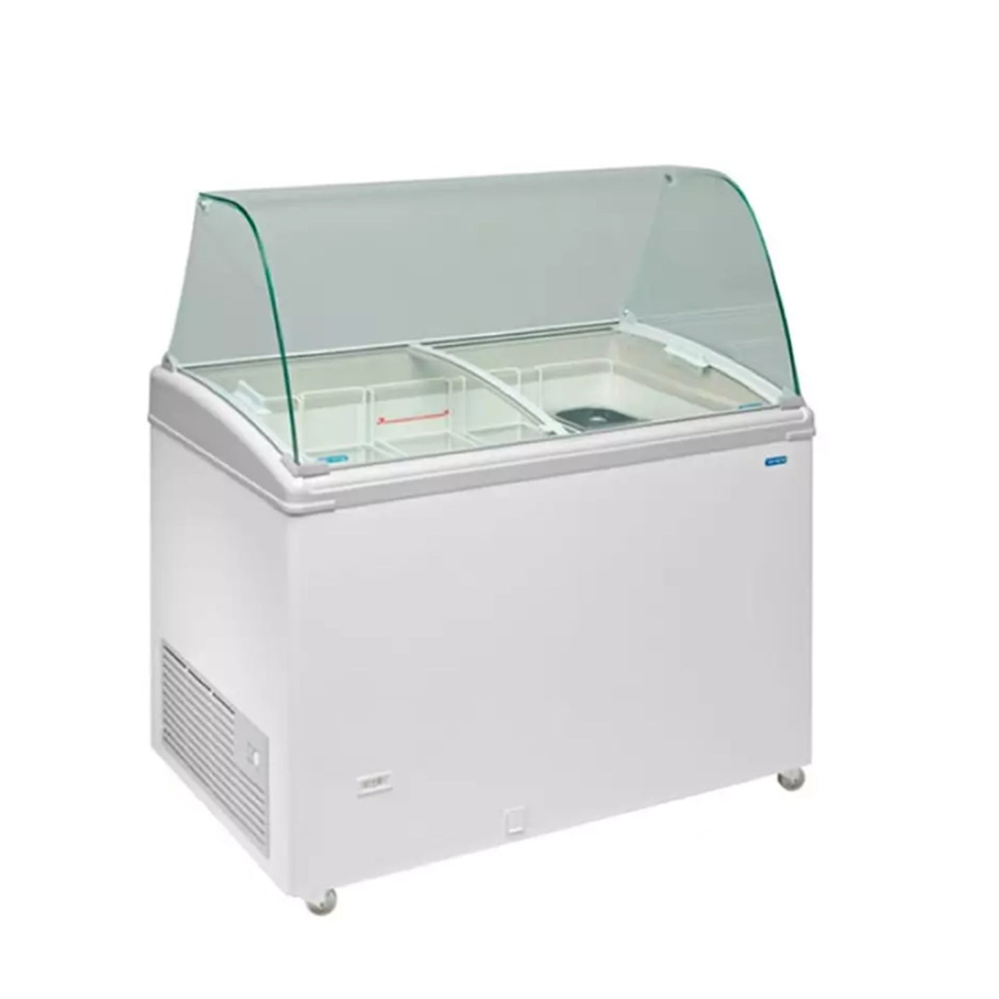 Vitrina de helados TCG-170 - Expositor refrigerado profesional para heladerías y pastelerías. Ideal para exhibir y conservar helados artesanos.