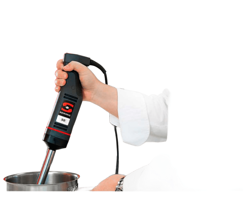 Triturador-batidora profesional Sammic modelo XM-51 de Sammic en acero inoxidable ideal para triturar, emulsionar y mezclar hasta 80 litros en cocinas profesionales