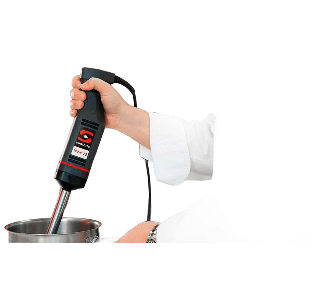 Triturador profesional Sammic modelo XM-12 ideal para uso profesional en cocinas de chef, restaurantes, comedores, pastelerias y usos varios