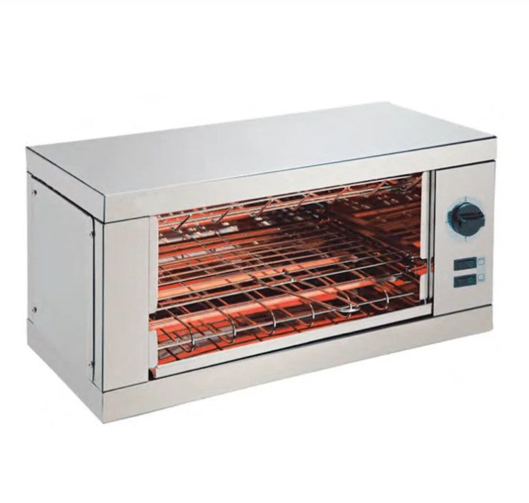 Tostador de pan de sobremesa Casfri modelo TSP-4 150 tostadas/hora, ideal para restaurantes tipo buffet. Potencia 2.200W, resistencia blindada