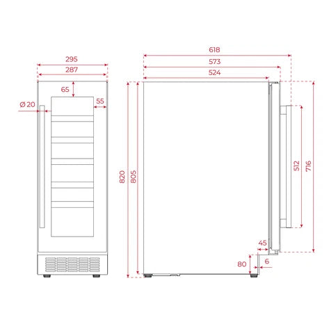 Vinoteca Sommelier RVU 10020 GBK TEKA