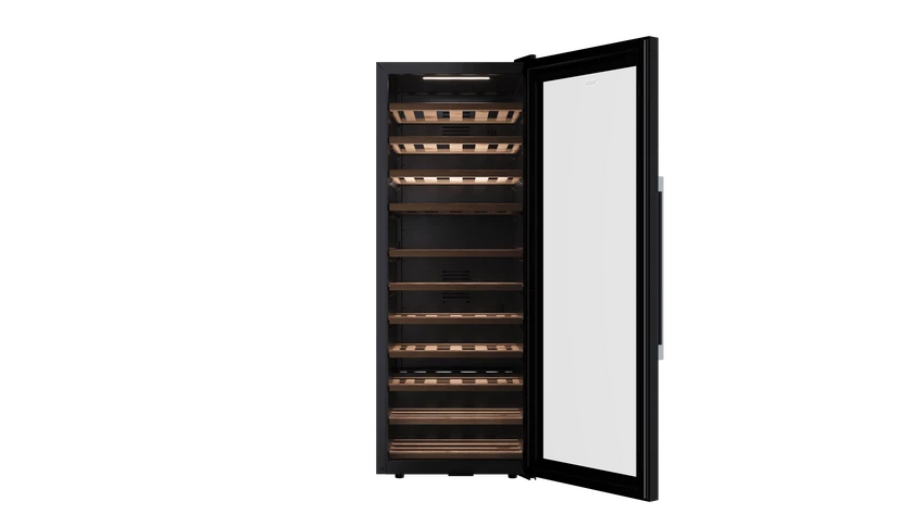 Vinoteca de libre instalación con capacidad para 51 botellas Cristal Negro Teka Sommelier RVF 10051 GBK