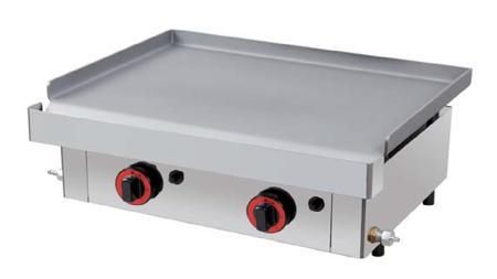 Plancha eléctrica profesional XPE66 de 60x6mm para cocina. Superficie lisa y robusta, ideal para restaurantes y hostelería.