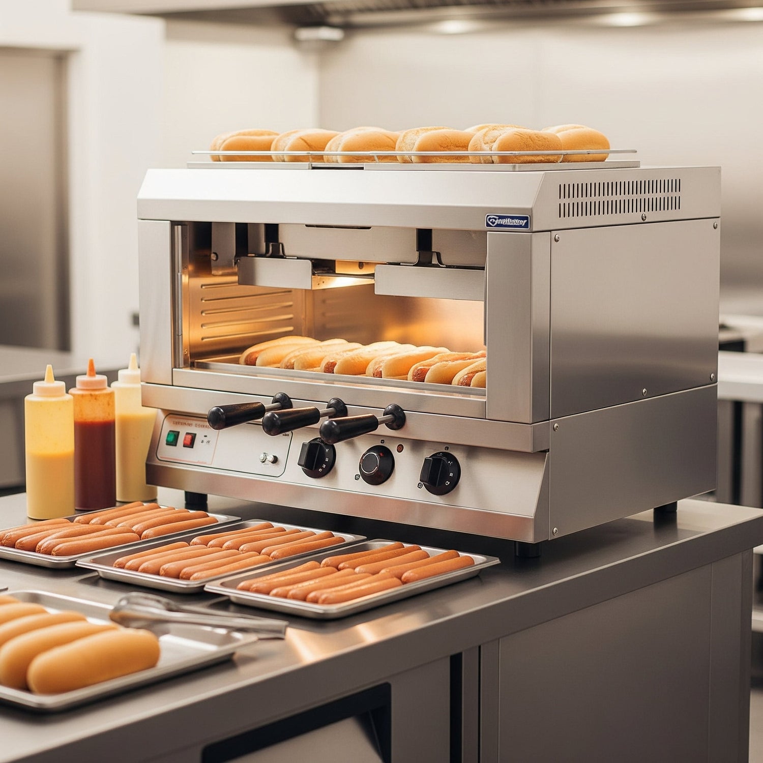 Cuece Hot Dogs Profesional para Hostelería - Grupo Marba