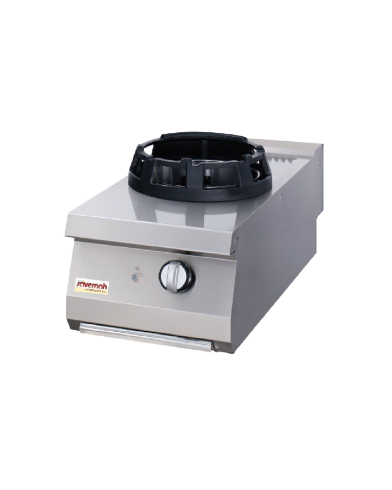 Cocina china industrial a gas Savemah de 1 fuego, wok de hierro fundido de alta potencia. Ideal para tu restaurante