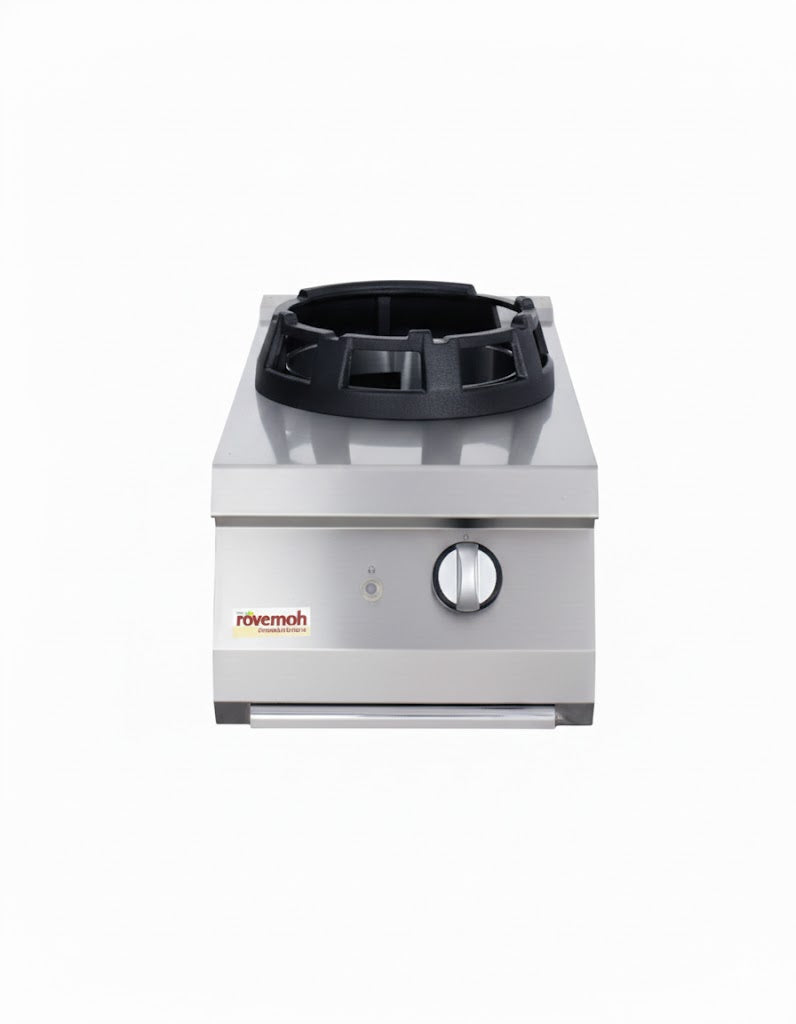 Cocina china industrial a gas Savemah de 1 fuego, wok de hierro fundido de alta potencia. Ideal para tu restaurante