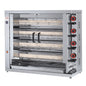 Asador de pollos profesional Feca modelo 420EKO eléctrico de acero inoxidable, con capacidad para múltiples pollos y sistema de cocción rotatorio para un dorado uniforme