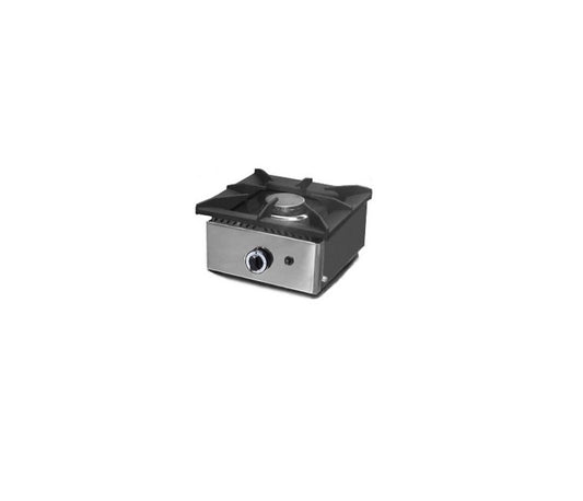 Cocina a gas profesional de sobremesa Casfri 1 fuego potencia 6 KW estructura de acero inoxidable ideal para hoteles y restaurantes