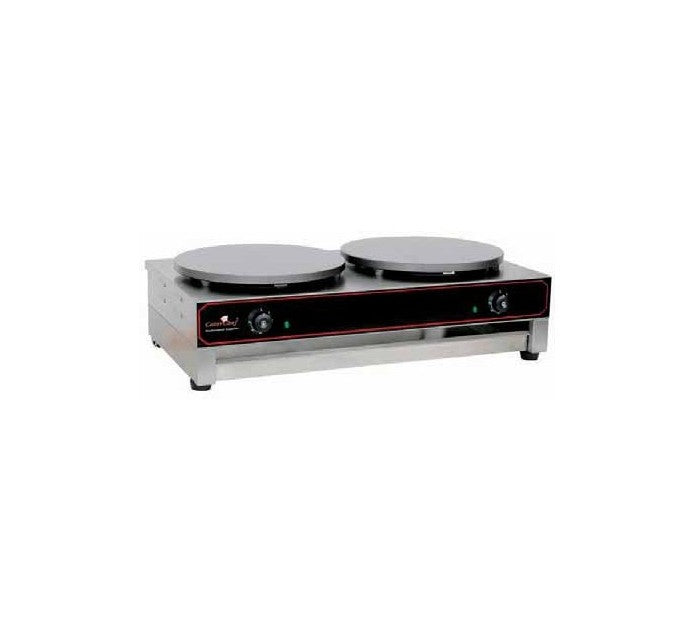 Plancha electrica doble Casfri modelo CP-2 2 placas de 40cm 6Kw de potencia. Ideal para locales de comida rapida y pequeños negocios.