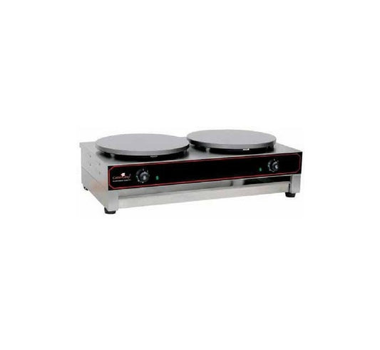 Plancha electrica doble Casfri modelo CP-2 2 placas de 40cm 6Kw de potencia. Ideal para locales de comida rapida y pequeños negocios.