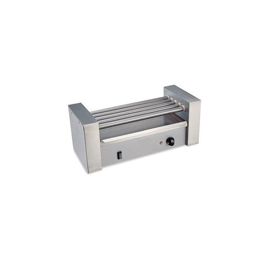 Calentador de salchichas sobremesa Casfri modelo CR-5 Roller parrilla barras rotativas. Ideal para locales de comida rapida y pequeños negocios