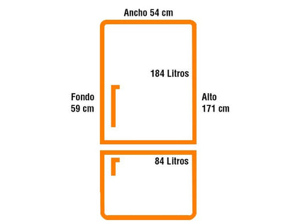 Combi frigorífico y congelador CASFRI FCV-323 A+ INOX