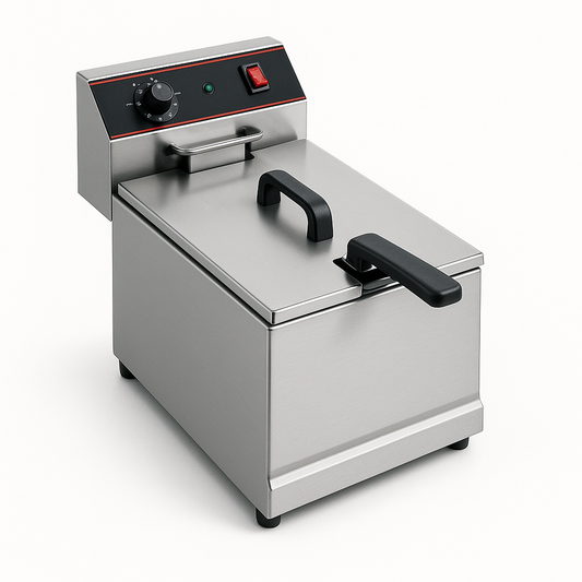 Freidora eléctrica profesional GRANITA FPBE7C de 7 litros - Freidora de sobremesa compacta para bares, restaurantes y cocinas comerciales.