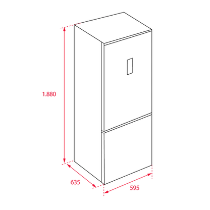 Frigorífico Combi Teka NFL 345 C No Frost de 188 cm en color Blanco