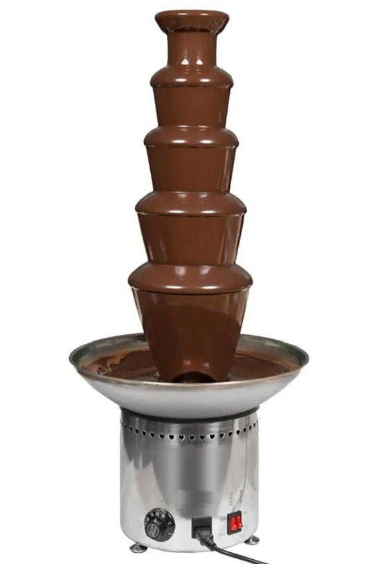 Fuente de chocolate 5 niveles electrica modelo F5 cuerpo en acero inoxidable 310W 230V ideal para restaurantes