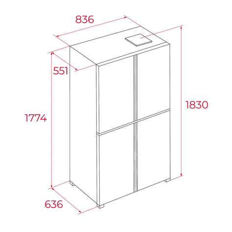 Frigorífico Americano RMF 75820 GBK TEKA