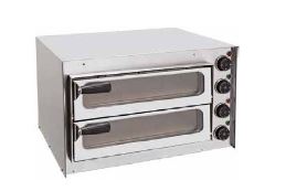 Horno electrico pizzas Casfri modelo HE2P 2 camaras pizza 35cm potencia 3500W Ideal para pequeños negocios