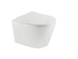 Inodoro suspendido Manacor STROHM TEKA de cerámica blanca, diseño contemporáneo y compacto, ideal para baños modernos y funcionales.