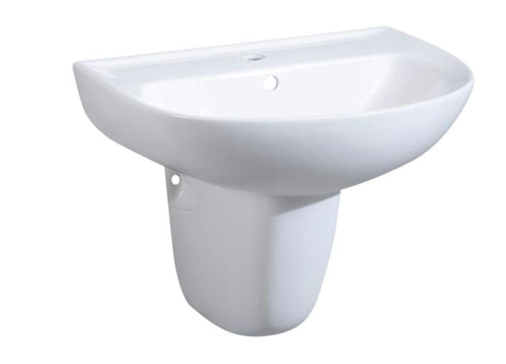 Lavabo mural MANACOR STROHM TEKA - Diseño moderno y minimalista ideal para optimizar el espacio en baños contemporáneos.