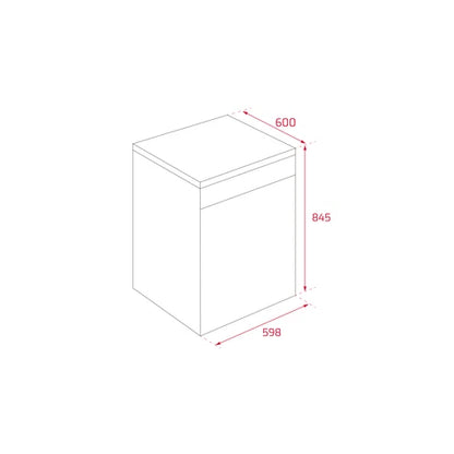 Lavavajillas Teka DFS 46750 de 60cm con capacidad para 14 cubiertos y función PremiumDry