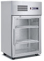 Minivitrina expositora refrigerada puerta cristal Casfri modelo MB-105 capacidad 95 litros. Ideal para negocios de hostelería