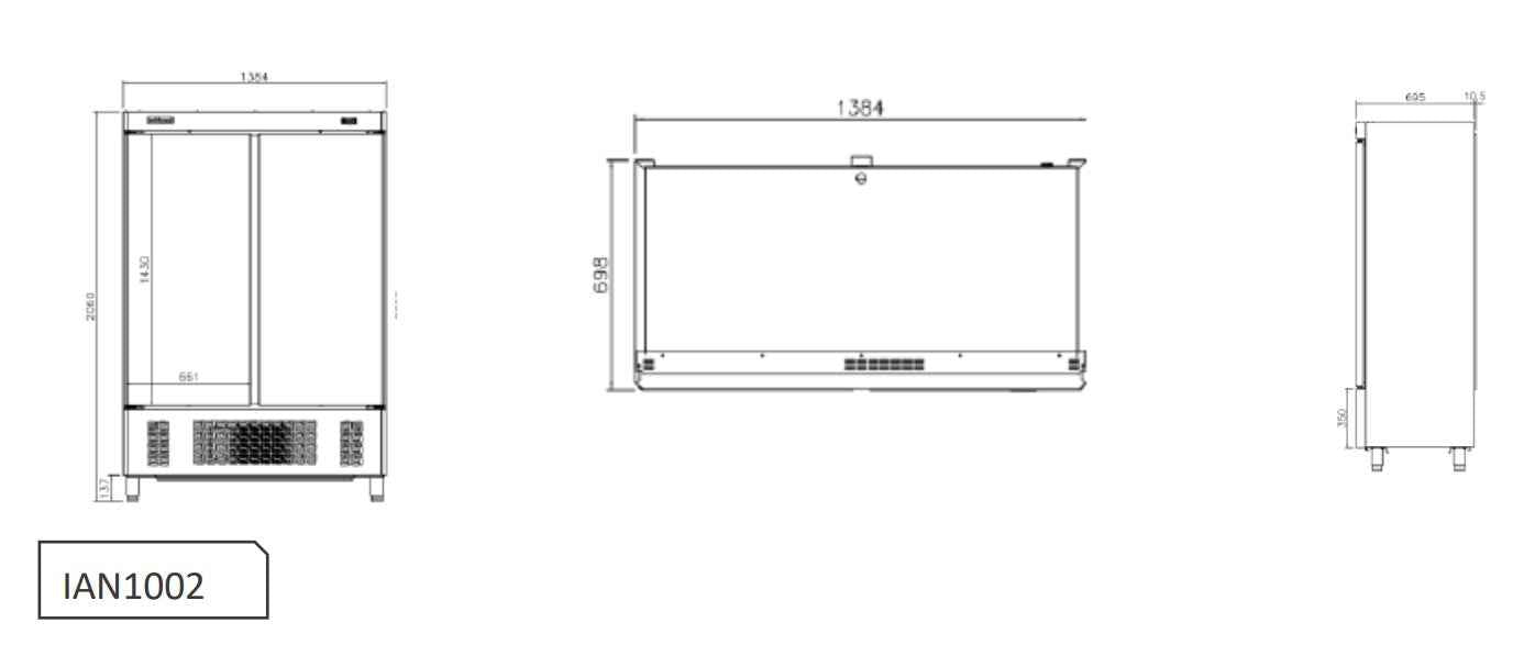 Armario refrigeración IAN1002 INFRICO