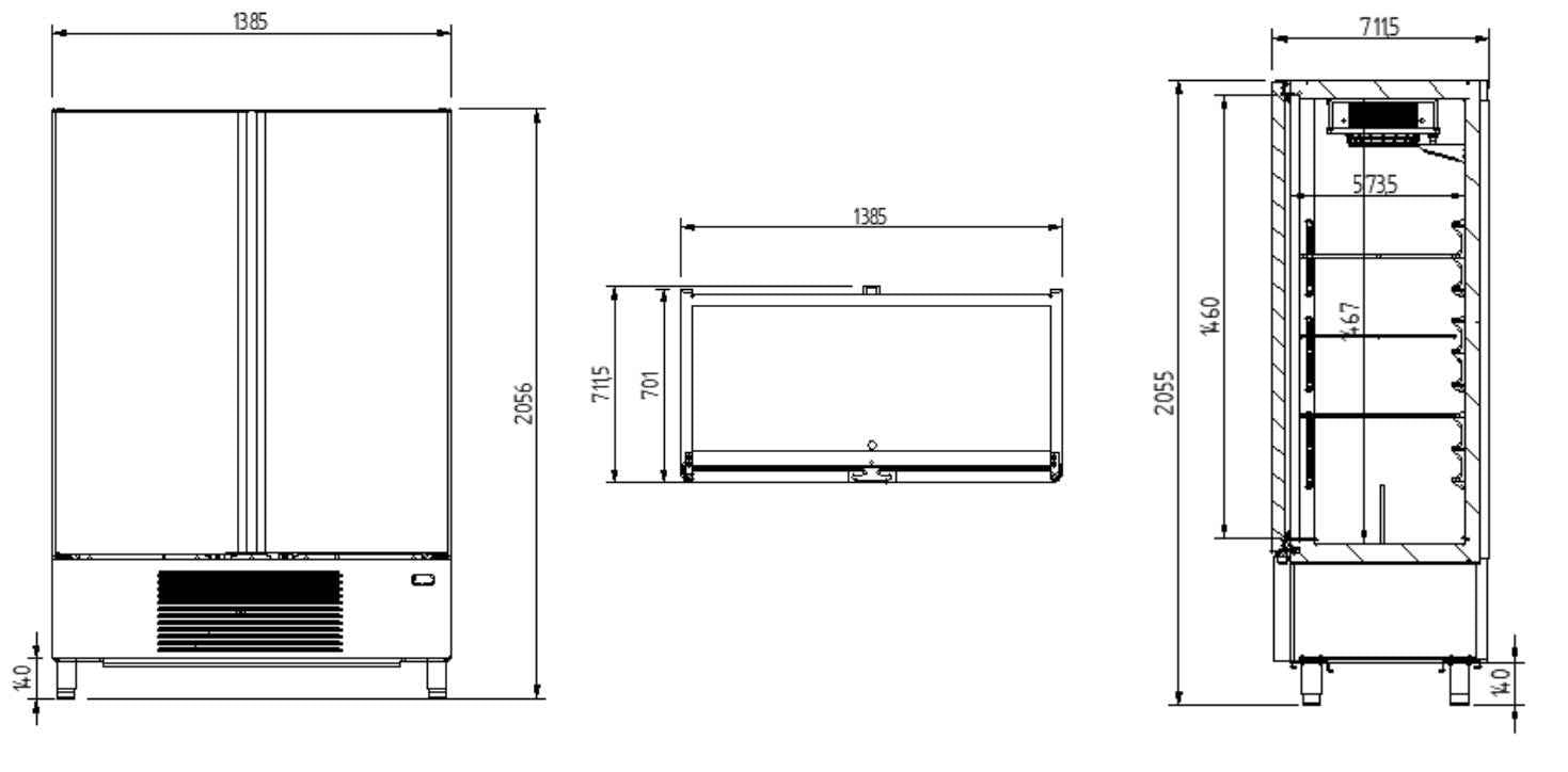 Armario congelación IAN1002N INFRICO