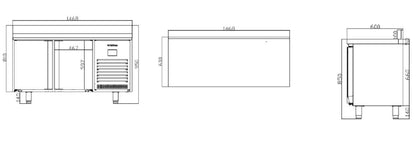 Mesa Refrigerada BMPP1500II INFRICO