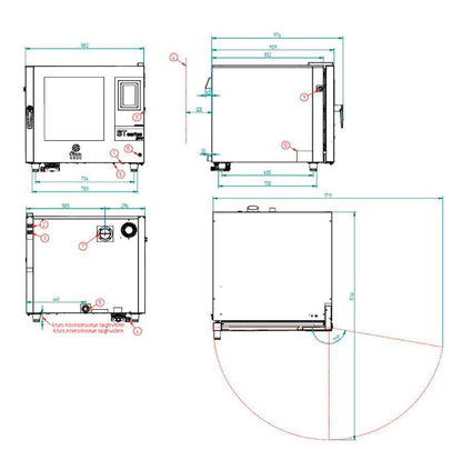 Horno convección profesional STB 606 V7 FM INDUSTRIAL