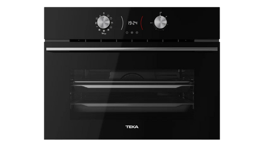 Horno compacto multifunción AirFry con 9 funciones de cocinado y sistema HydroClean Cristal Negro Teka Airfry HLC 8406 BK