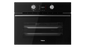 Horno compacto multifunción AirFry con 9 funciones de cocinado y sistema HydroClean Cristal Negro Teka Airfry HLC 8406 BK