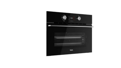 Horno compacto multifunción AirFry con 9 funciones de cocinado y sistema HydroClean Cristal Negro Teka Airfry HLC 8406 BK