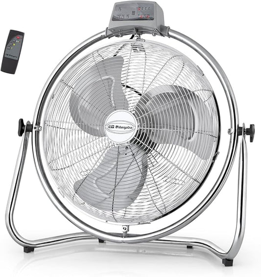 Ventilador industrial robusto PWM-2147 con base de acero y aspas metálicas