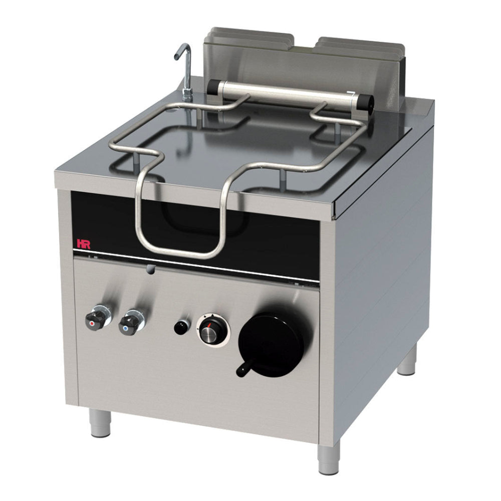 Sartén basculante eléctrica industrial Fainca modelo SBE80L900E de 80 litros, ideal para cocinas comerciales de alto rendimiento, con panel de control digital y sistema de volteo para facilitar la descarga de alimentos