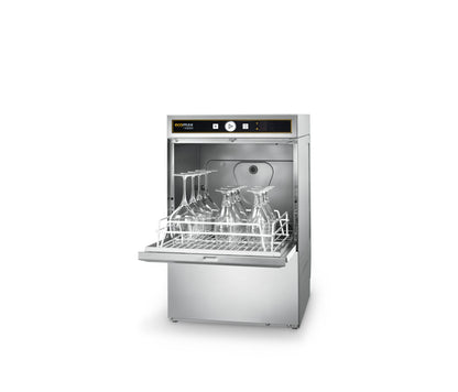 Hobart Ecomax G404 - 12C - lavavajillas cesta de 40x40, modelo completo con bomba de desagüe, dosificadores de detergente y abrillantador y bomba de aclarado