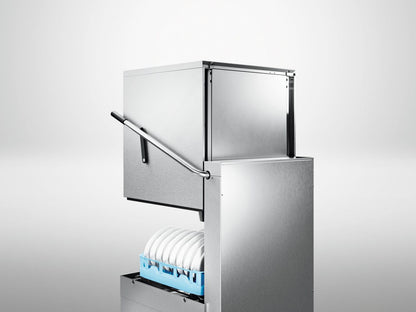 Hobard H604 - 12C - capota cesta de 50x50, modelo completo con bomba de desagüe, dosificadores de detergente y abrillantador y bomba de aclarado