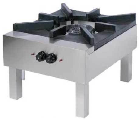 Hornillo paellero de sobremesa profesional Casfri modelo SPS706-G 18000W 2 fuegos. Cuerpo acero inoxidable ideal para restaurantes y hoteles.